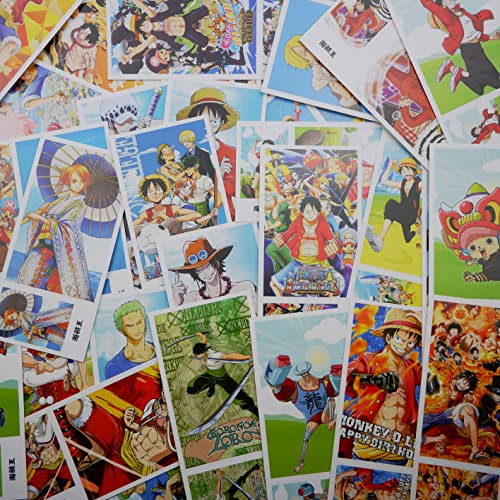 ZPPLD 30 Cartes Postales, Postales Anime, One Piece, Lomo Anime PièCes, Ensemble De Affiche Photo (One PièCe) Cover