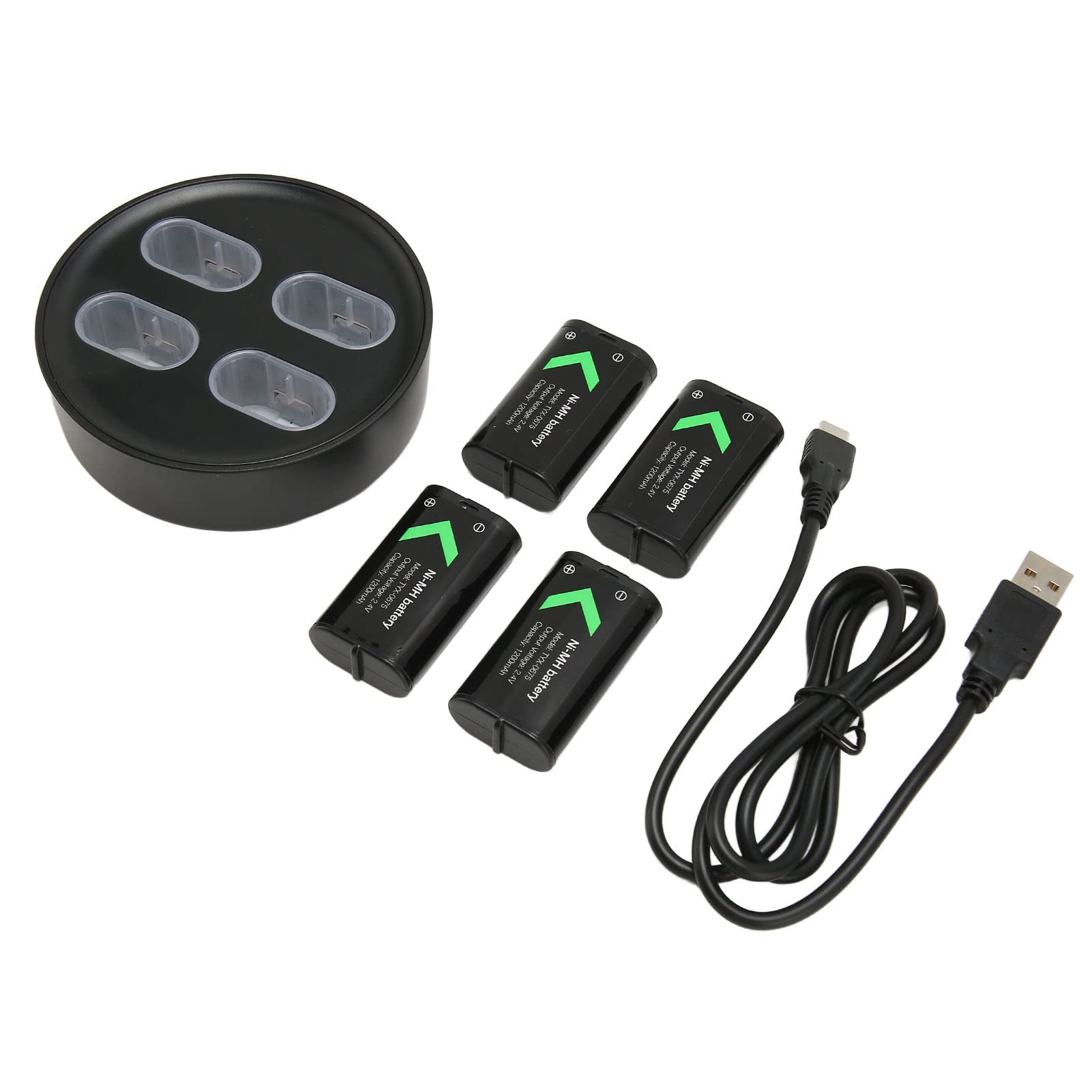 Batterie, Batterie Rechargeable Plug and Play pour, 4 Batteries de Secours Haute capacité de 1200 MAh pour X One, pour Manettes de Jeu de la Série X