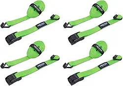 Kit 4 Cintas De Amarração Para Prender Carga Gancho J 4 Metros 600kg NEVVO