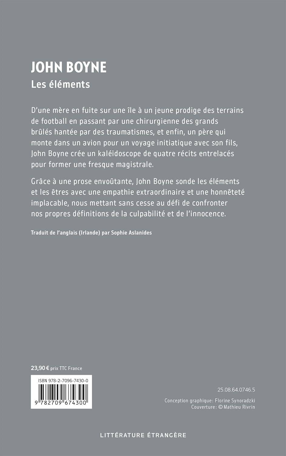 John Boyne - Les éléments