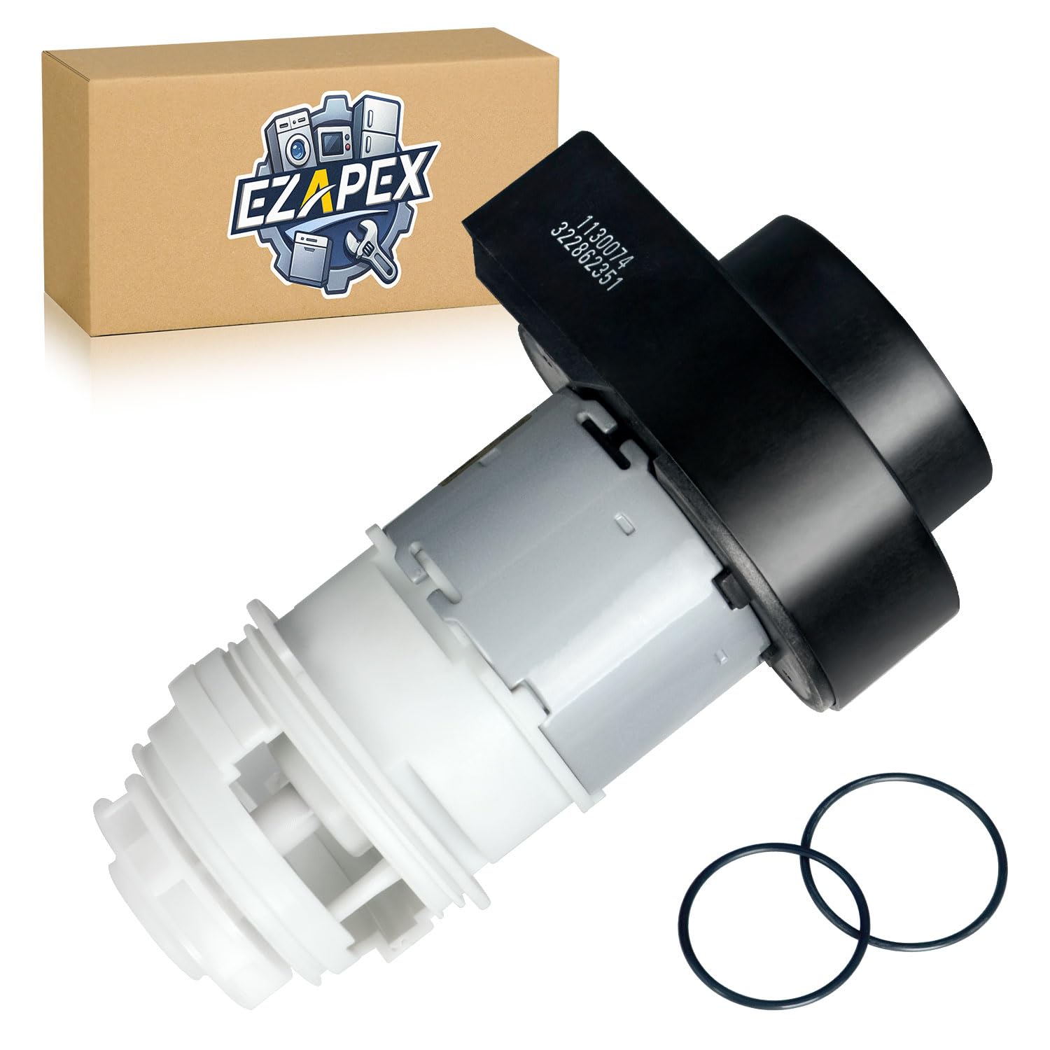 154844301 Dishwasher Circulation Pump Motor Kit with O-Ring Seal Compatible with Frigidaire Kenmore Crosley Replaces 154488001 154588701 154594201 154648101 154700101 154792801 154794401