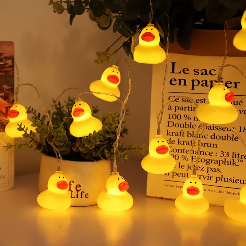 Guirlande Lumineuse De Noël, Petit Canard Jaune, Décoration De Festival