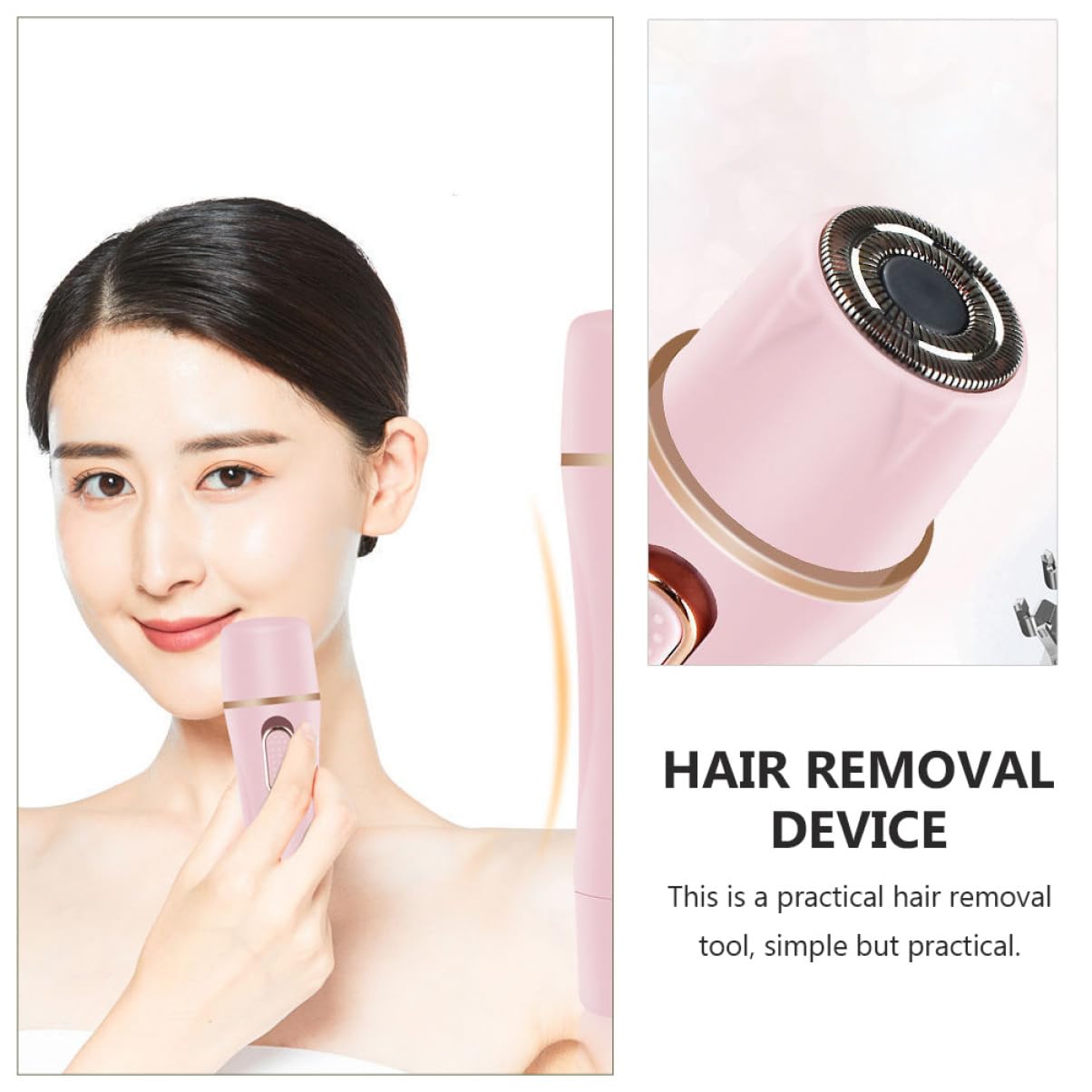 Healeved 2sätze -rasierer Für Damen Augenbrauen-trimmer Tragbares Ergonomisches Design Für Gesicht Beine Und