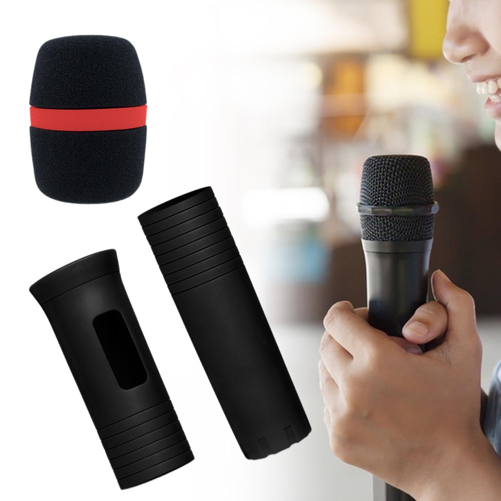 Amazon.co.jp: Deevoka ワイヤレスハンドマイク用の保護カバー。マイク