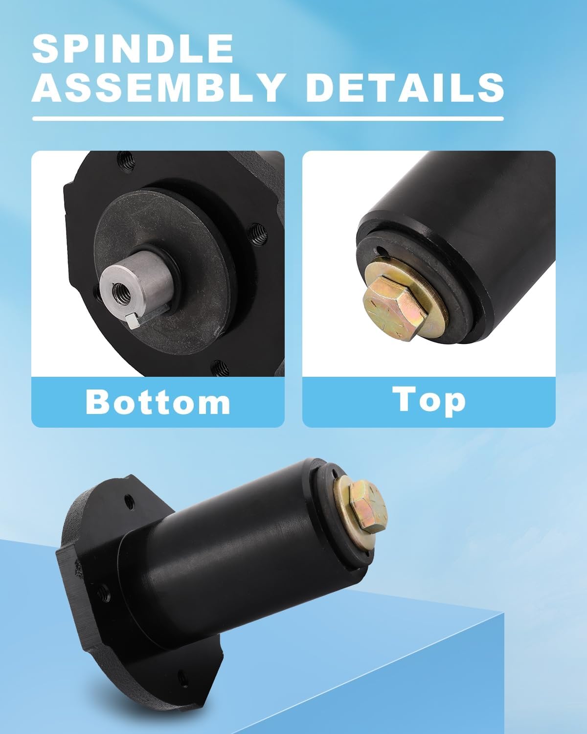 ACEBRI Spindle Assembly fit for Ariens for Gravely 59202600 59215400 59225700 69207500 69219700 for Mtd For Cub Cadet for Troy-Bilt 690-130-0002 for Oregon 82-042 for Stens 285-300 285-344 1 Pack