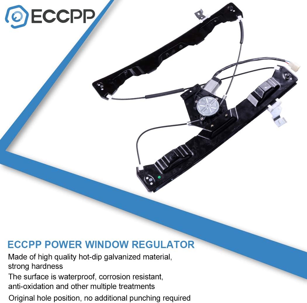 Power Window Regulators Front Left Drivers Side with Motor Assembly Replacement Parts for 2002-2008 Ford Explorer 2002-2008 Mercury Mountaineer