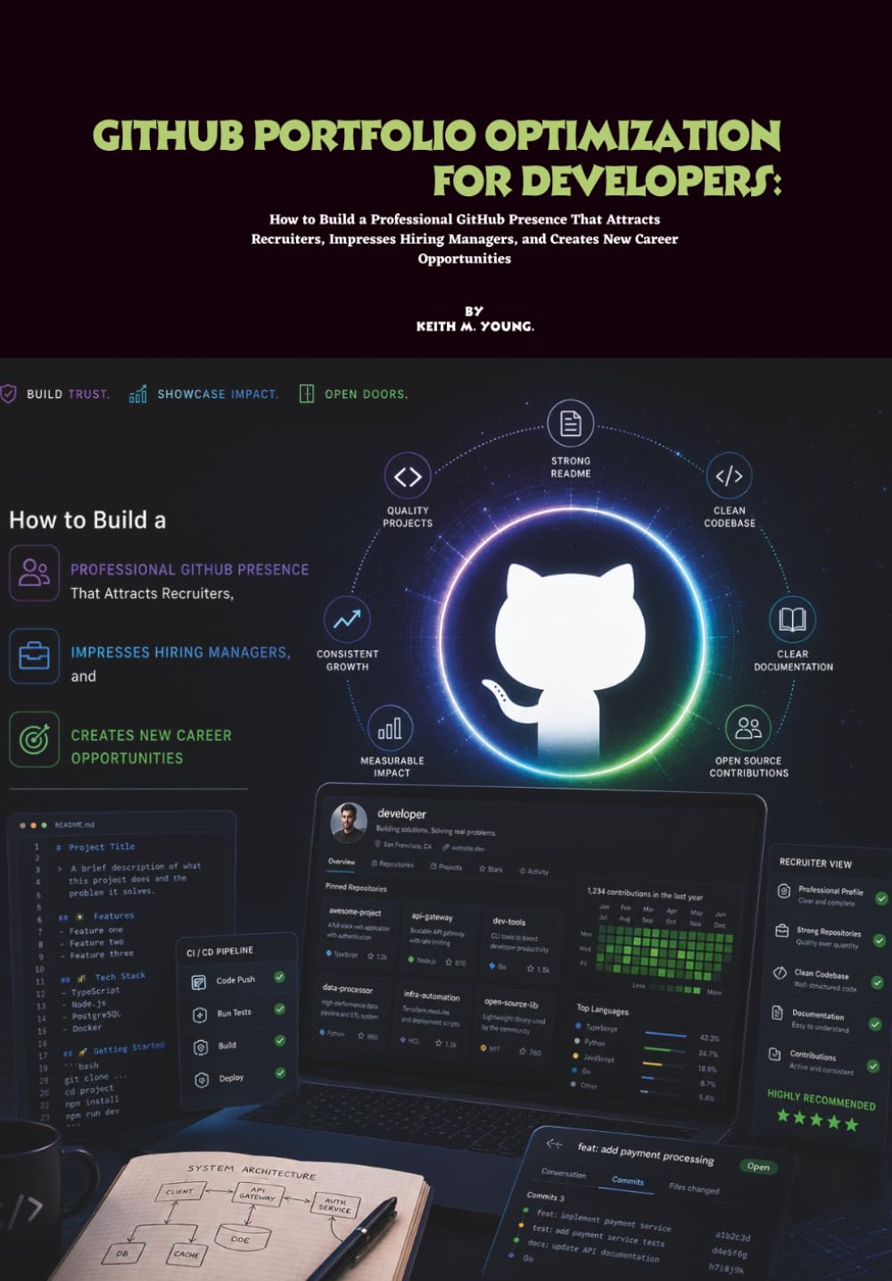 GitHub Portfolio Optimization for Developers: How to Build a Professional GitHub Presence That Attracts Recruiters, Impresses Hiring Managers, and Creates New Career Opportunities