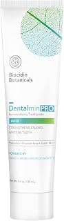 Biocidin Dentalmin Pro Remineralizing Toothpaste - Fluoride Free, Teeth Whitening Toothpaste - with Enamel-Strengthening Hydroxyapatite & Prebiotic, 5 Botanical Blend (3.4 oz)