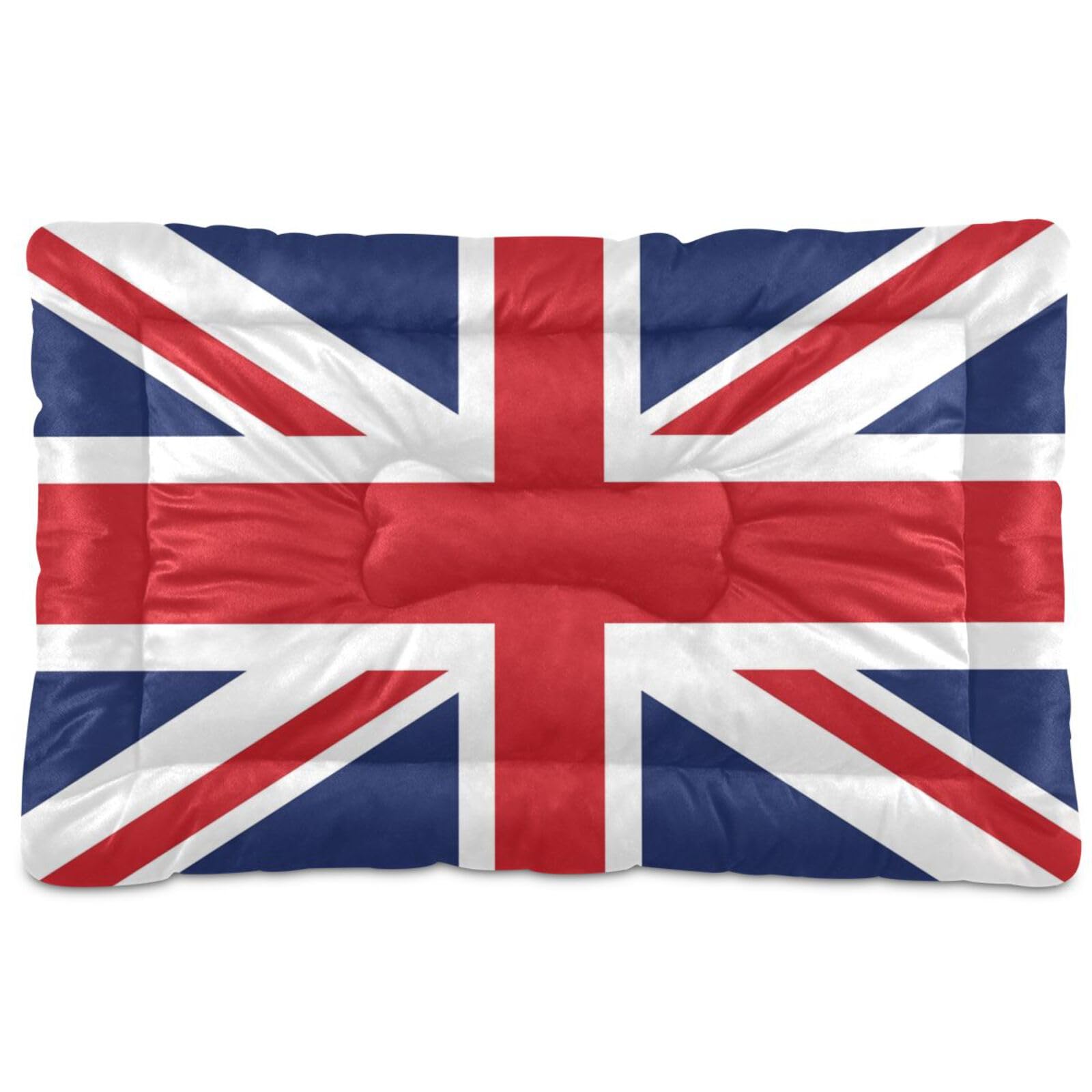 Coikll British Flag Pet Bed Pad - Soft Dog Bed Mat With Anti-Slip Bottom, Machine Washable Crate Pad - View #4