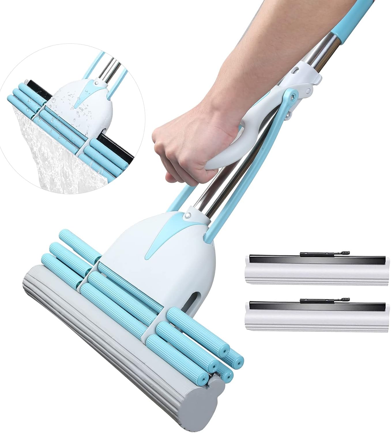 Sponge Mops for Floor Cleaning Squeeze Sponge Mop Head
