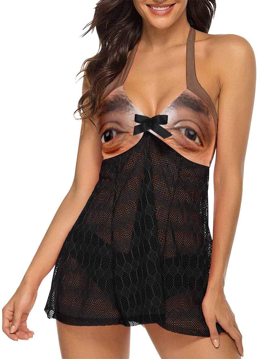 Custom Women's Two Piece Swim Dress Face on Swimsuit Personalized Printed Tankini Set Bathing Suits