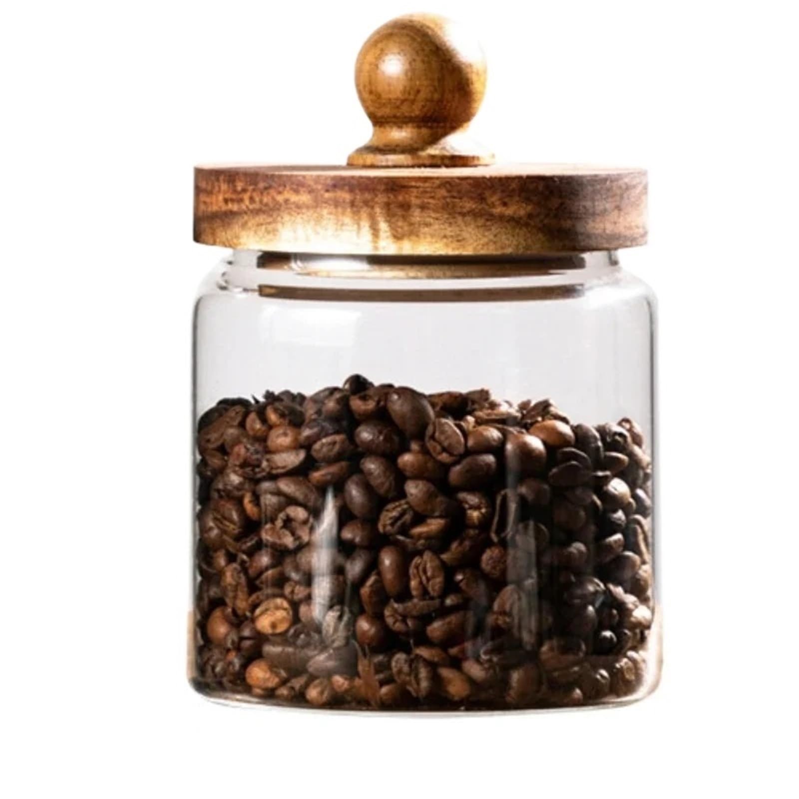 LSNNMU 3pcs Sugar Coffee Tea Dried Fruit Containers Airtight Food Hermetic Pots For Container For Cereals Glass Jar With Lid Storage For Preserving(9.5cm 10cm)