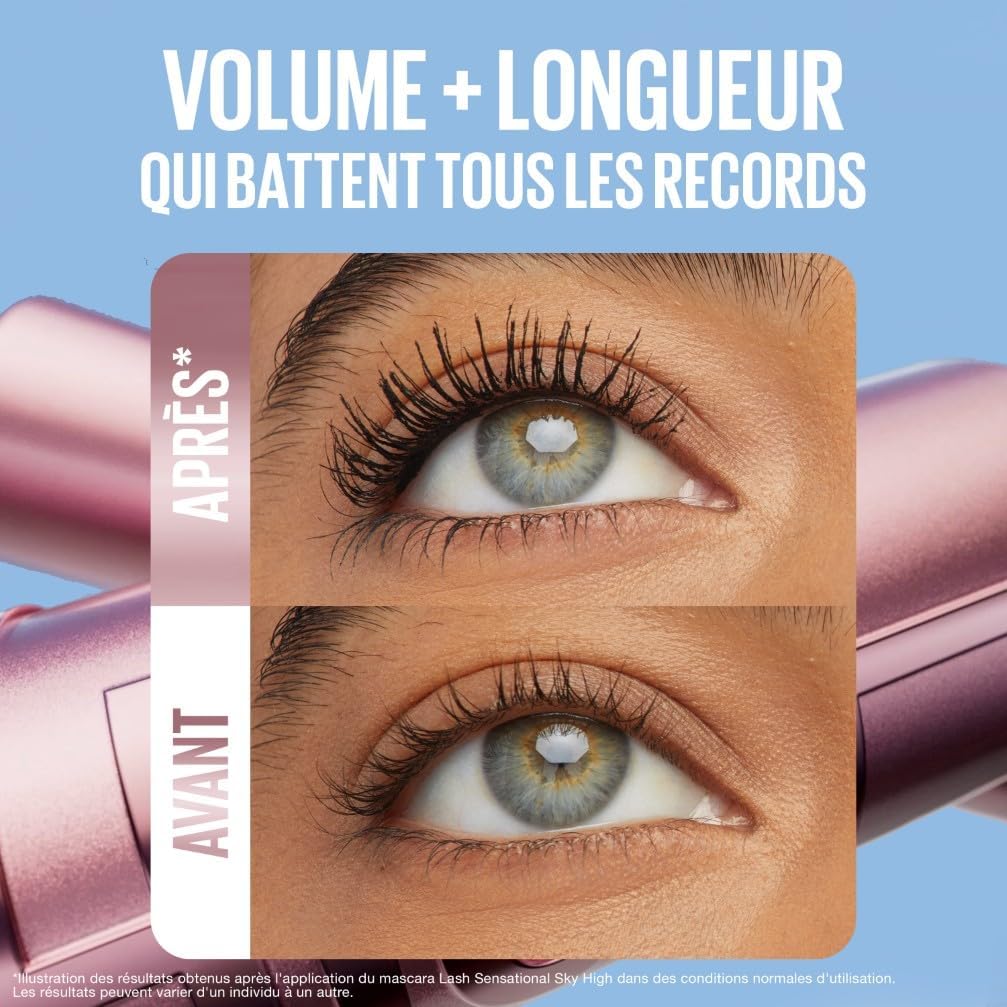 Maybelline New York - Mascara Volume Intense et Longueur Illimitée - Formule Enrichie en Extraits de Bambous et de Fibre — vue 2