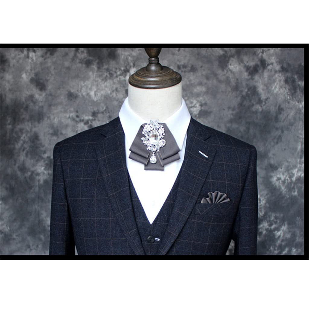 Doppelte Fliege für Herren, Anzugkragen, Blumenkleid, Hemd, Einstecktuch, Corsage, Brosche, Ausschnitt, Schmuck
