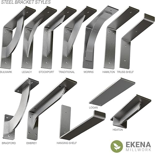 Miniatura 8 de Ekena Millwork - Soporte de acero (latón envejecido)