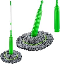 Moppers for Cleaning Floor 2 in 1 Dehydrated Floor Cleaning Mop Stick || Self-Wringing || Mopping Stick Microfiber Wet and Dry Mops for Home/Bathroom/Offfice/Kitchen - Multicolor