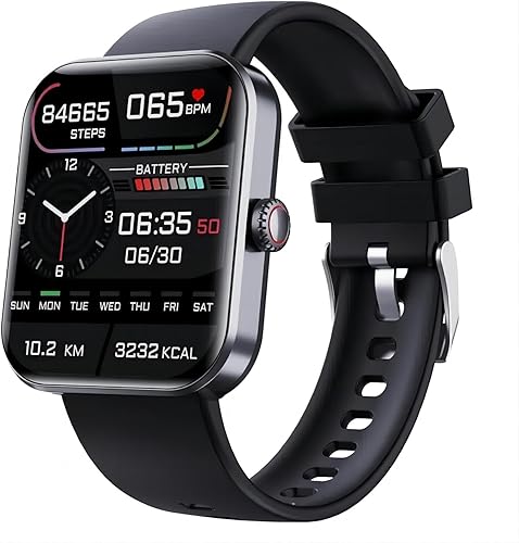 Miniatura 1 de Sherum TrackPro 2.0 - Reloj inteligente para hombres y mujeres, monitor de frecuencia cardíaca 247 con alertas, verificación rápida de 10 segundos,