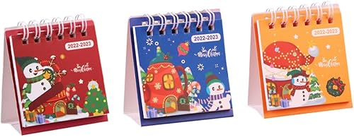 Didiseaon Calendario de escritorio pequeño 2023, calendario de caballete, planificador de horario diario, soporte de agenda 2023, calendario de