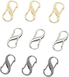 [AquaLoach] バッグチェーン ゴールド シルバー ブラック ９個 セット調整 バックル ショルダーバッグ 金属パーツ