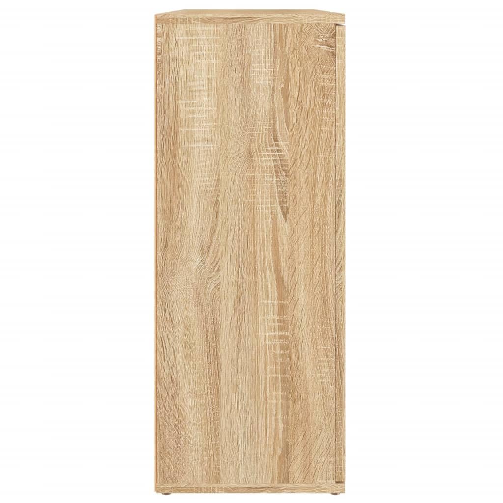 vidaXL Aparador Roble Sonoma 91x29,5x75 cm Madera de ingeniería