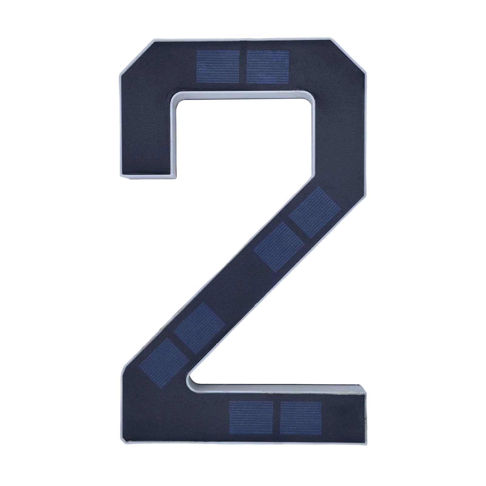 matumou Solar Lighted House Number Outside Light-up Address Number Waterproof Modern House Number Light Address Sign for Outdoor Front