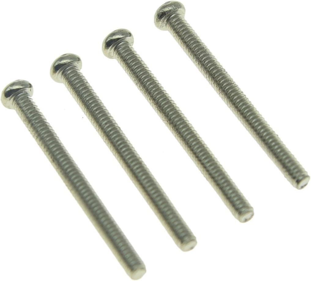 Dopro Pack of 20 USA/Imperial Thread Guitar Humbucker Pickup Screws Humbucker Pickup Height Screws with Springs for/EMG/Seymour Duncan/Dimarzio Nickel - Image 4