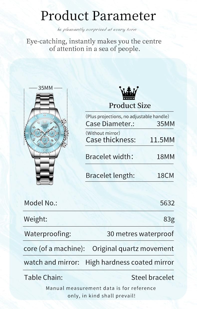 OLEVS Women Watches Gold Silver Stainless Steel Waterproof Analog Large Easy Reader Day Date Ladies Wrist Watches