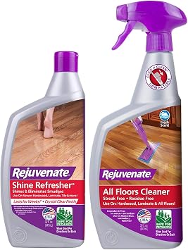 Rejuvenate Shine Refresher Hardwood Polish Restorer 32oz Cleaner 32oz
