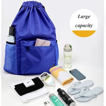 Drawstring Backpack, Waterproof Drawstring Gym Bags