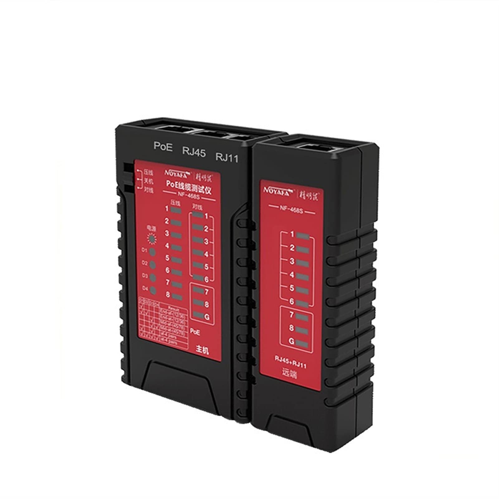 Detector de pared, Tester de cable de red Desconexión Detección Teléfono Unilateral Cristal Cabeza de cristal soportes Tensión y anti-Burn