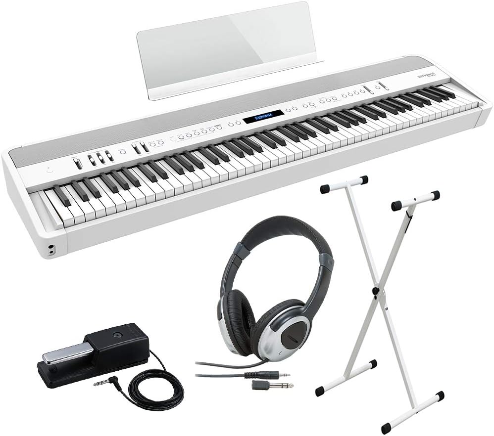 Roland FP-90X WH 電子ピアノ 88鍵盤 Xスタンド・ヘッドホンセット