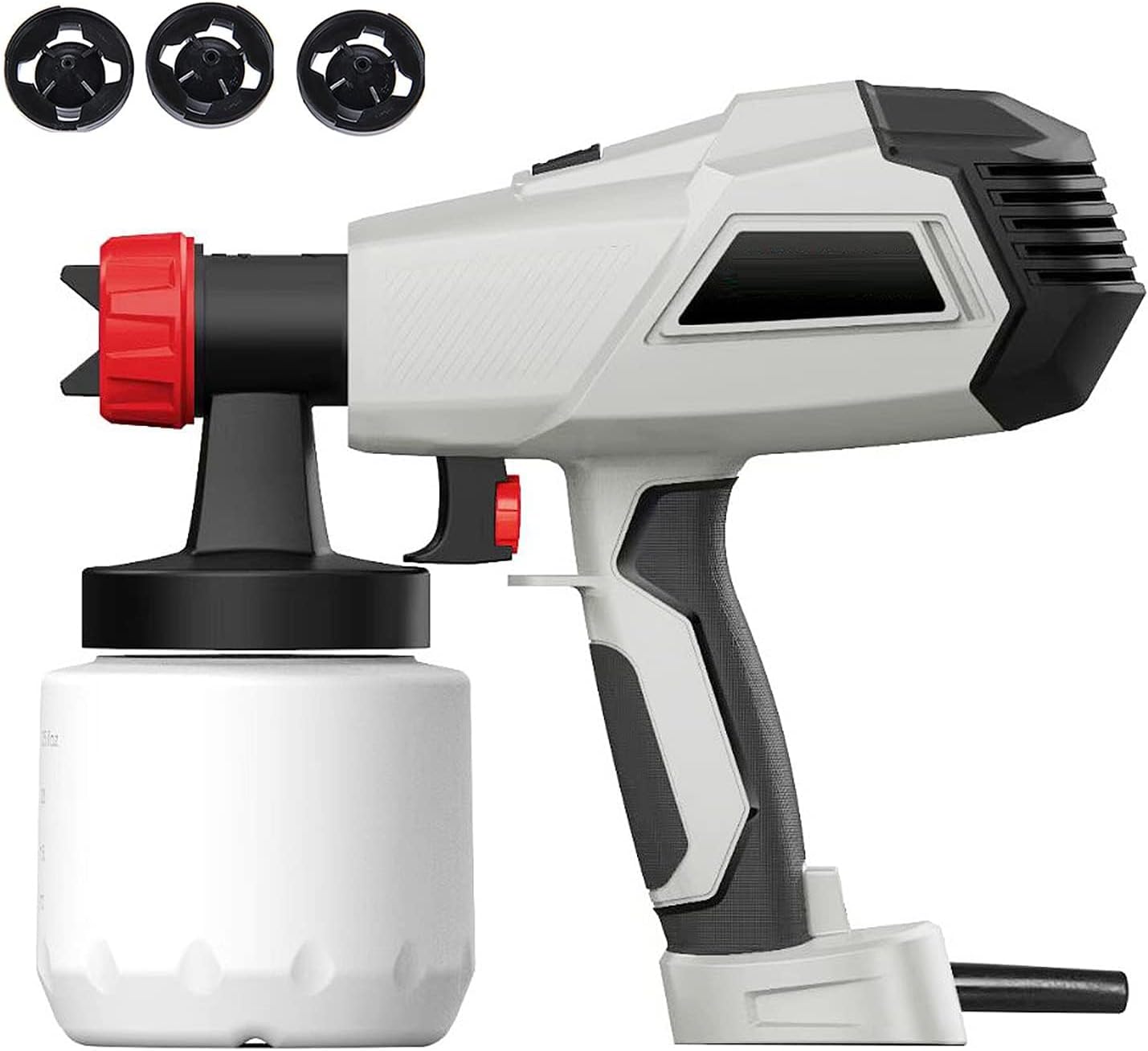 Chocolate Spray Gun,Art Craft Decorating Pastry Tool with High Power Spray Gun and Three Spray Patterns For Cake Cookies Baking, Gray, QK3B451QIF1708LJP5NP2