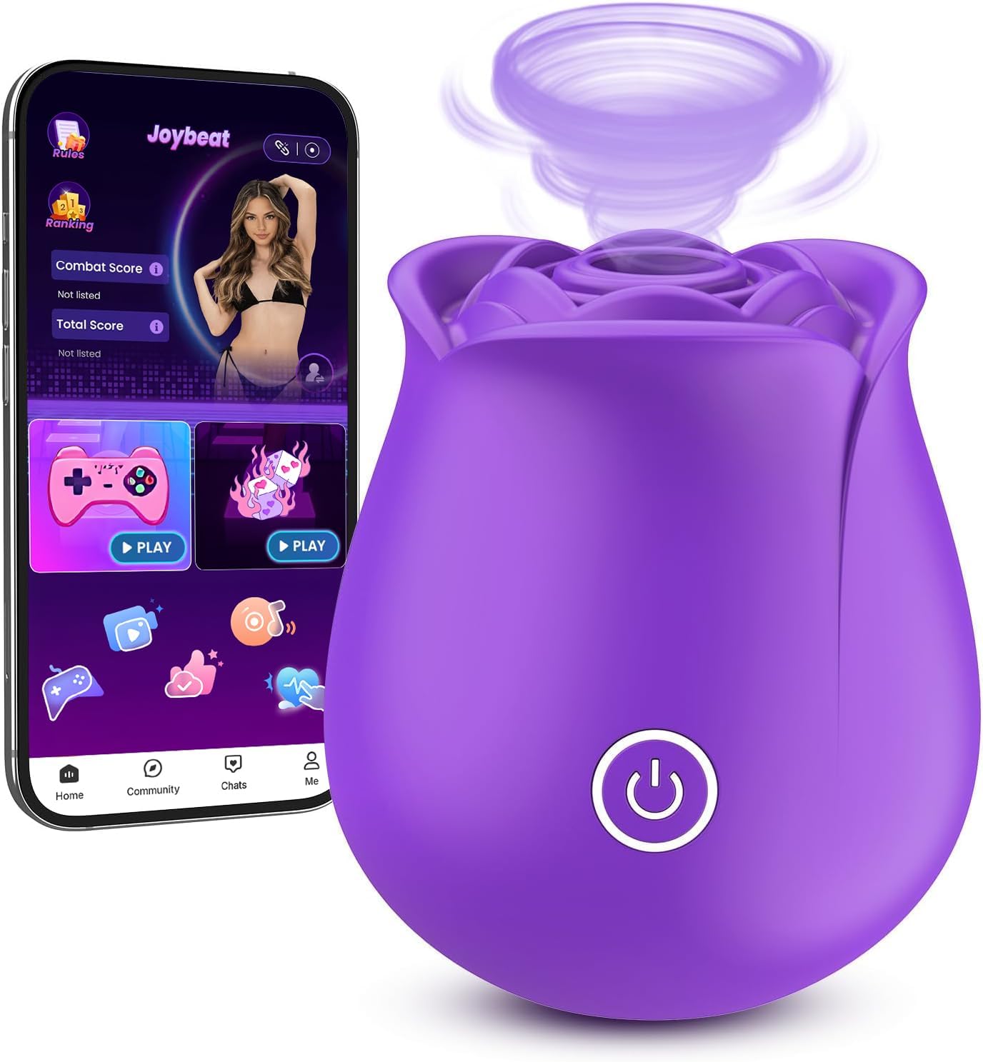 Neworld Sucking Vibrators Rose Toy - Rose Sex Toy Vibrator Stimulator with 6 Suction & Vibrating Modes, Sex Toys Clitoral Nipple G Spot Vibrators, Adult Sucking Sex Machine for Woman Couples & Games - Amazon product rated Grade A