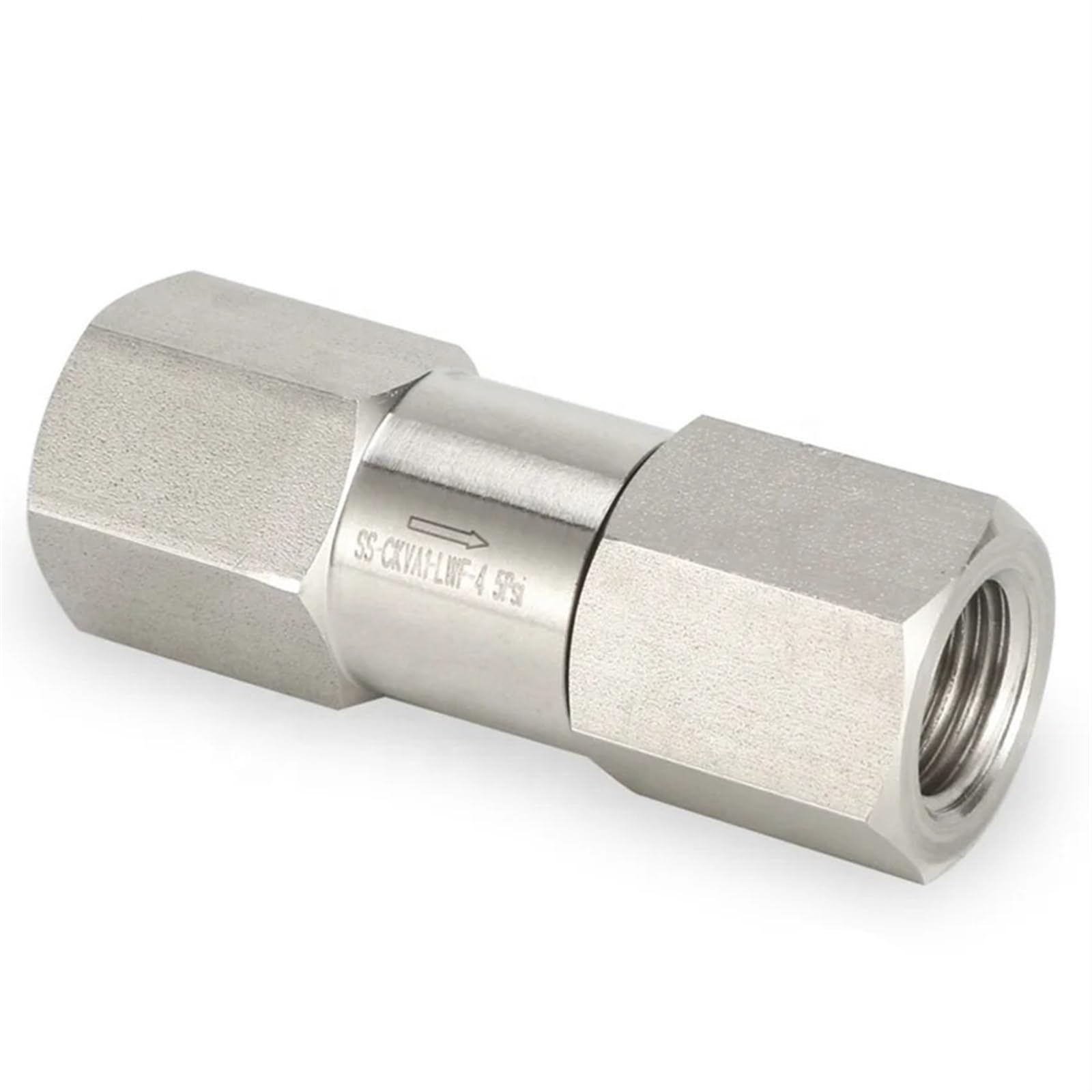 Válvula de retención de Acero Inoxidable 316, 3000 psig, antirretorno, unidireccional, Hembra, NPT, Macho, NPT, 1/4", 3/8", 1/2", conexión, reemplazo(45293)