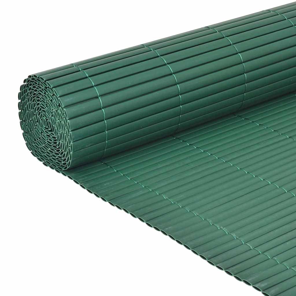 vidaXL Recinzione da Giardino a Doppio Lato in PVC 90x500 cm Verde
