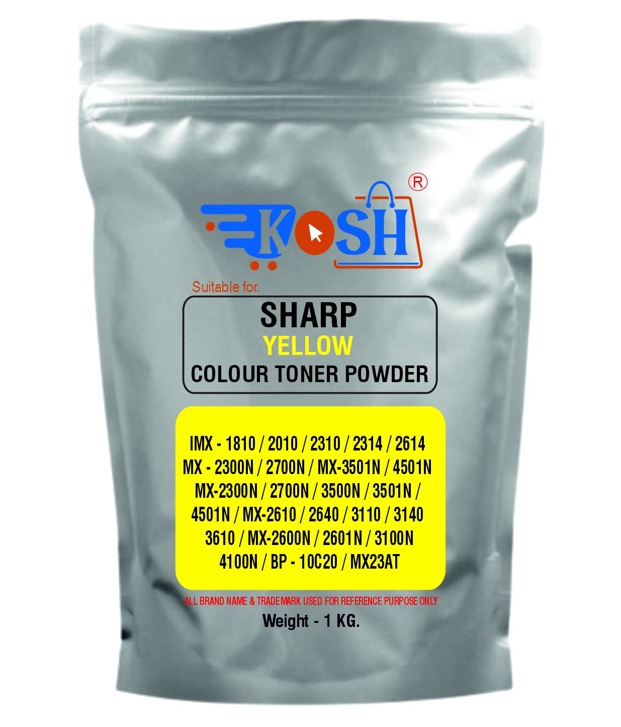 KOSH Yellow Toner Powder Compatible for Sharp IMX-1810 /2010
