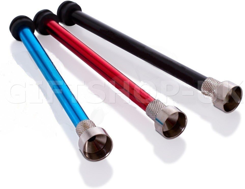 6 CM BONG DOWN PIPE SHOTTY TUBE ANODIZED ALUMINIUM STEM DOWNPIPE CHILLUM ALLUMINIUM WATERPIPE DOWNSTEM TUBE DETACHABLE BOWL AND GROMMET by CPUK TRADING