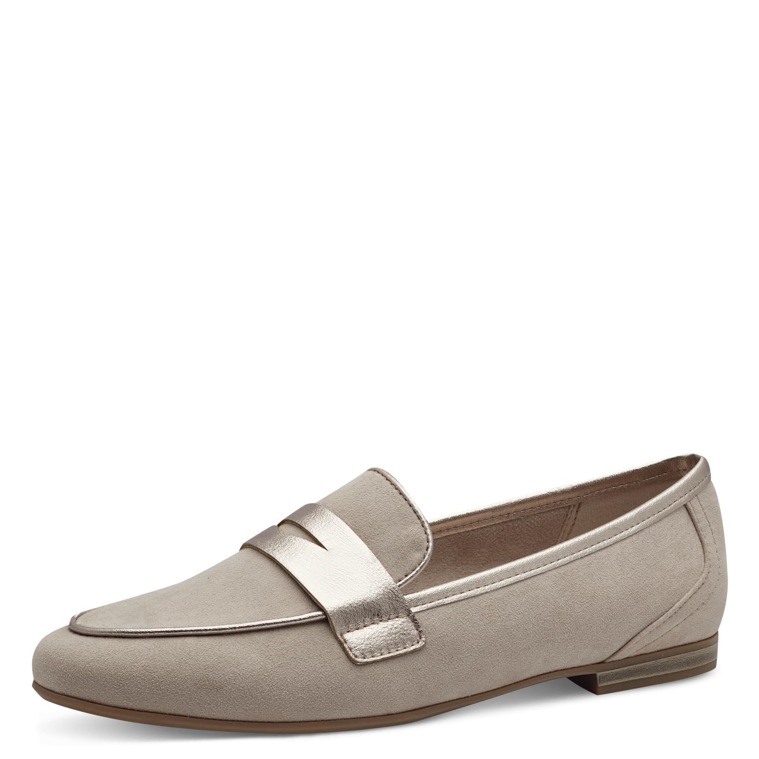 MARCO TOZZI Women's Vegan Block Heel Slippers, Dune Comb, 8.5 UK