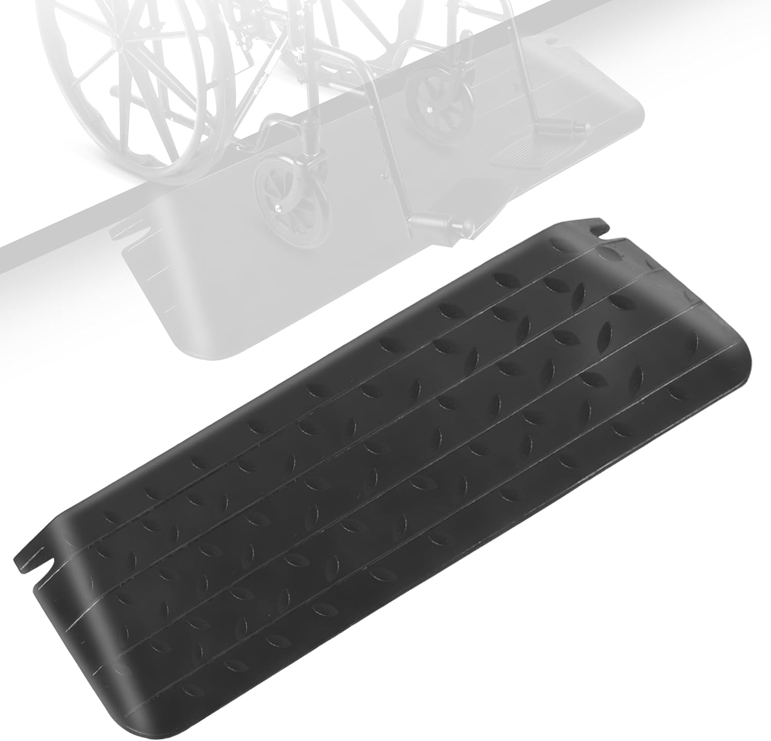 STARSIGNS 3 Inch Rise Rubber Threshold Ramp for Wheelchairs – Heavy-Duty Non-Slip Wheelchair Ramp for Home Doorways to 5500 lbs for Home Doorways Scooters Strollers (3.0" Rise)