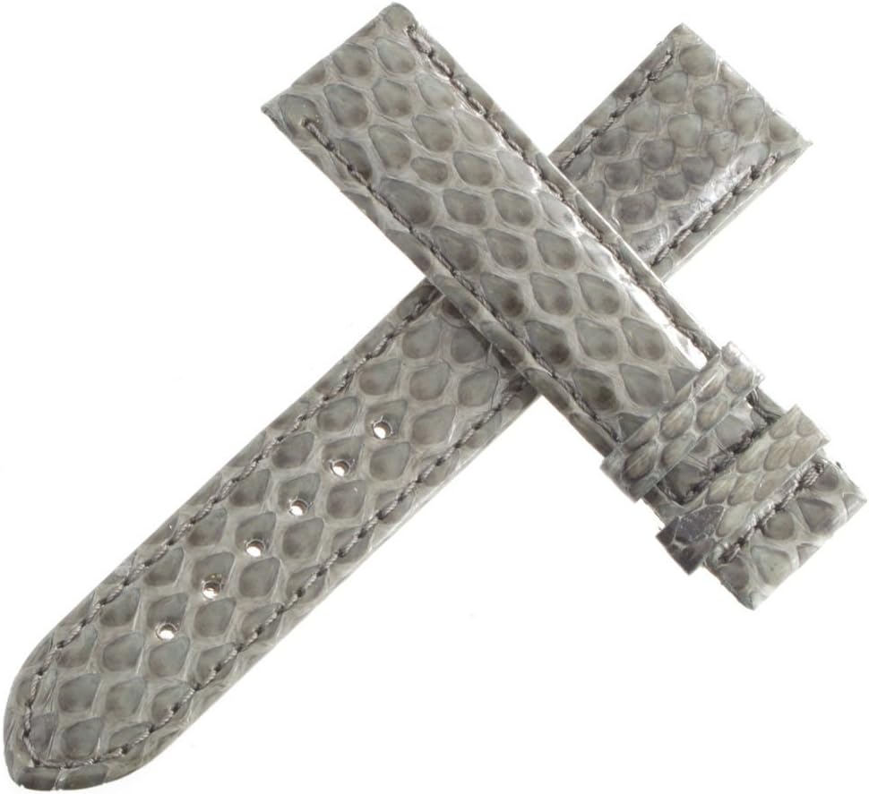 Authentic Van Der Bauwede Grey Leather Watch Band 18mm x 17mm