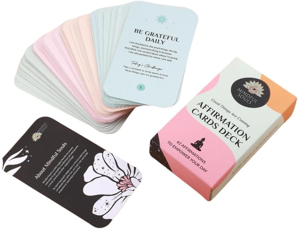 MINDFUL SOULS Card Deck (Positive Affirmations Cards Deck)