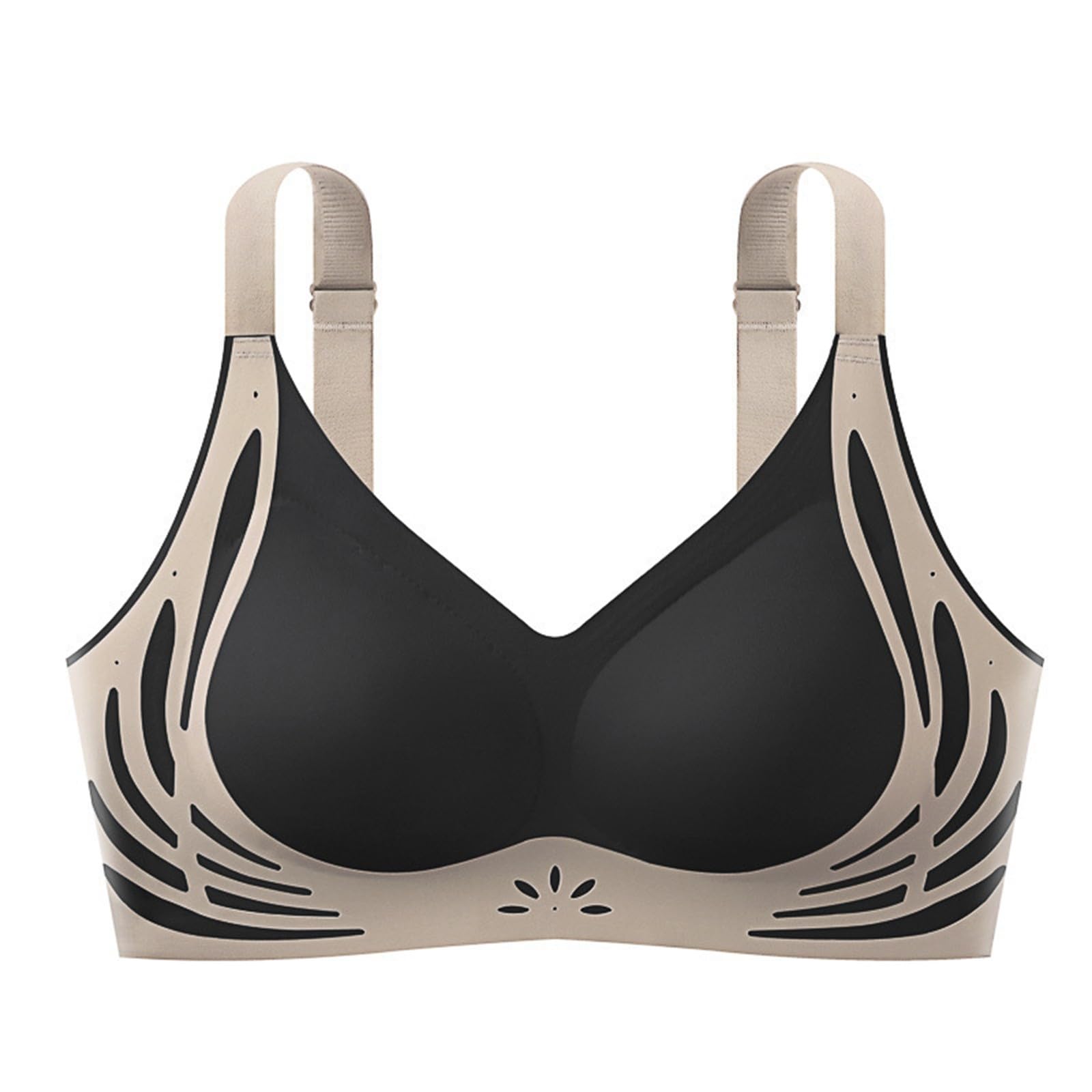 Biustonosze plus size dla kobiet UK Push Up Obwisłe piersi 3 szt. Bezszwowe, bezszwowe podparcie pleców z fiszbinami Podnoszenie bez fiszbin Biustonosz damski Freeolder Komfort na co dzień Duży biust