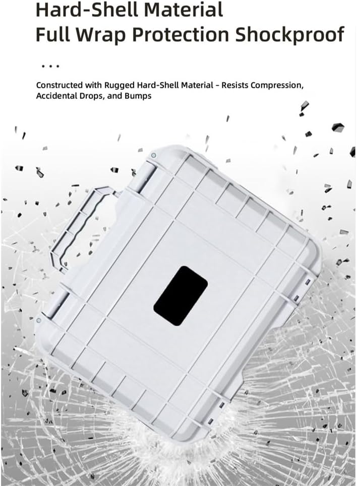 Explosion-Proof Case Storage Box Hard-Shell Case for Insa 360 Antigravity A1 Drone, Vision, Grip Motion Controller, Charging Hub, Battery Accessories Organizer (White