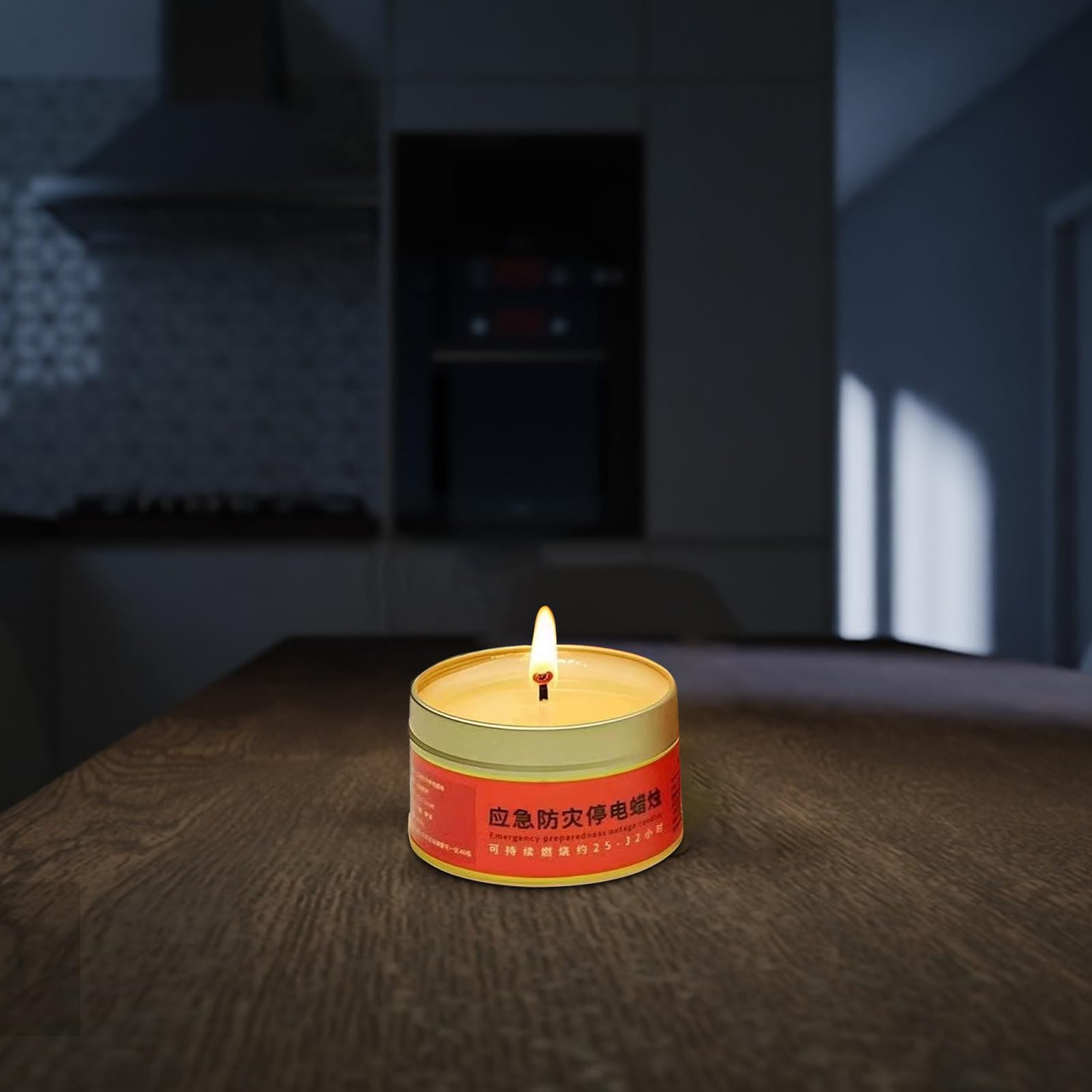 Velas de Cera de Larga Duración - Velas para Acampar de Combustión Lenta, de 25-32 Horas para Cortes de Luz, de Cera Sin Humo, para Acampar y Senderismo