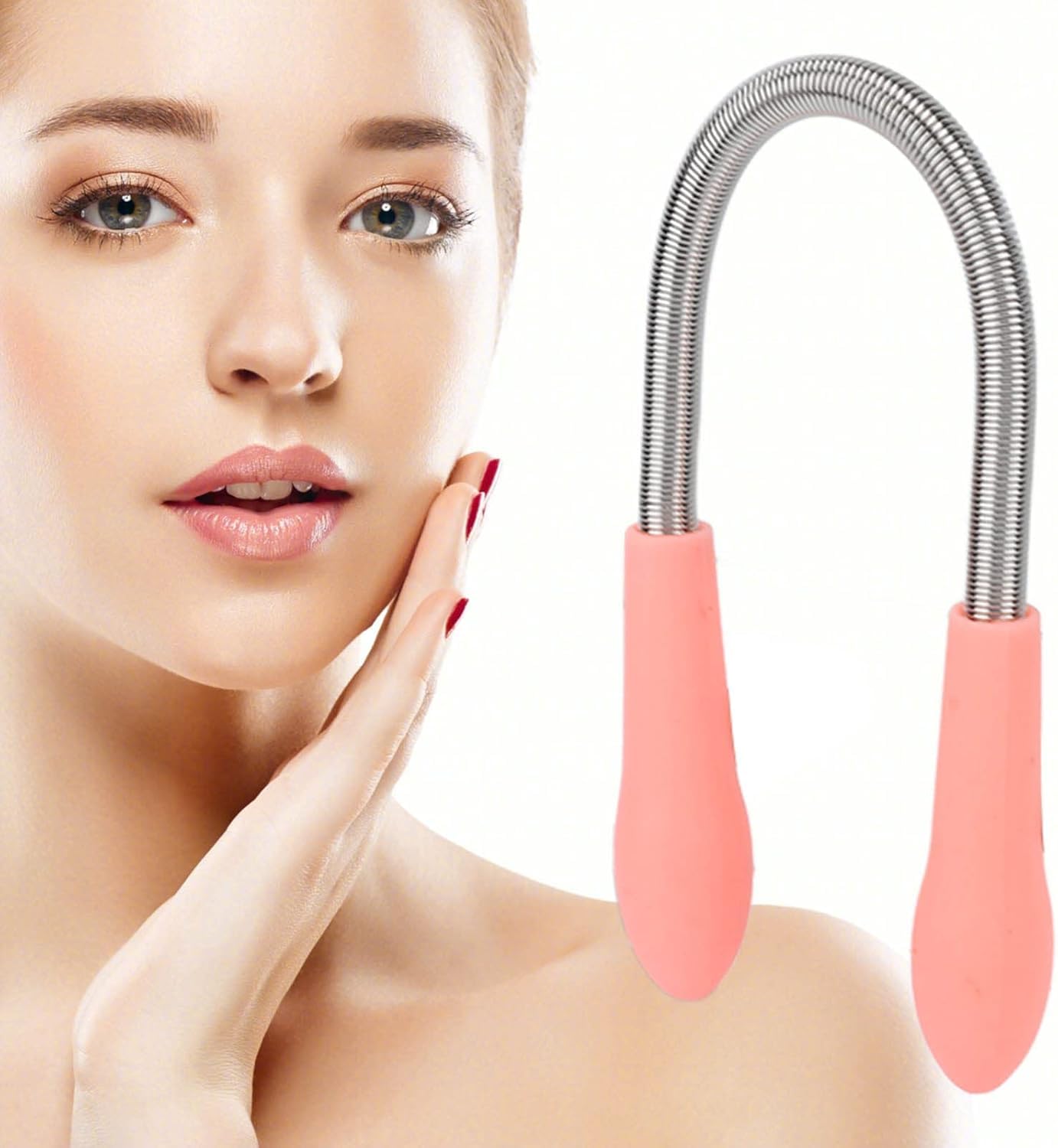 Spring Facial Hair Remover, Stainless Steel Manual Epilator Face Hair Roller Threading Tools Spring Face Hair Remover Manual Portable Beauty Tool Women Upper Lip Chin Cheeks-image-48