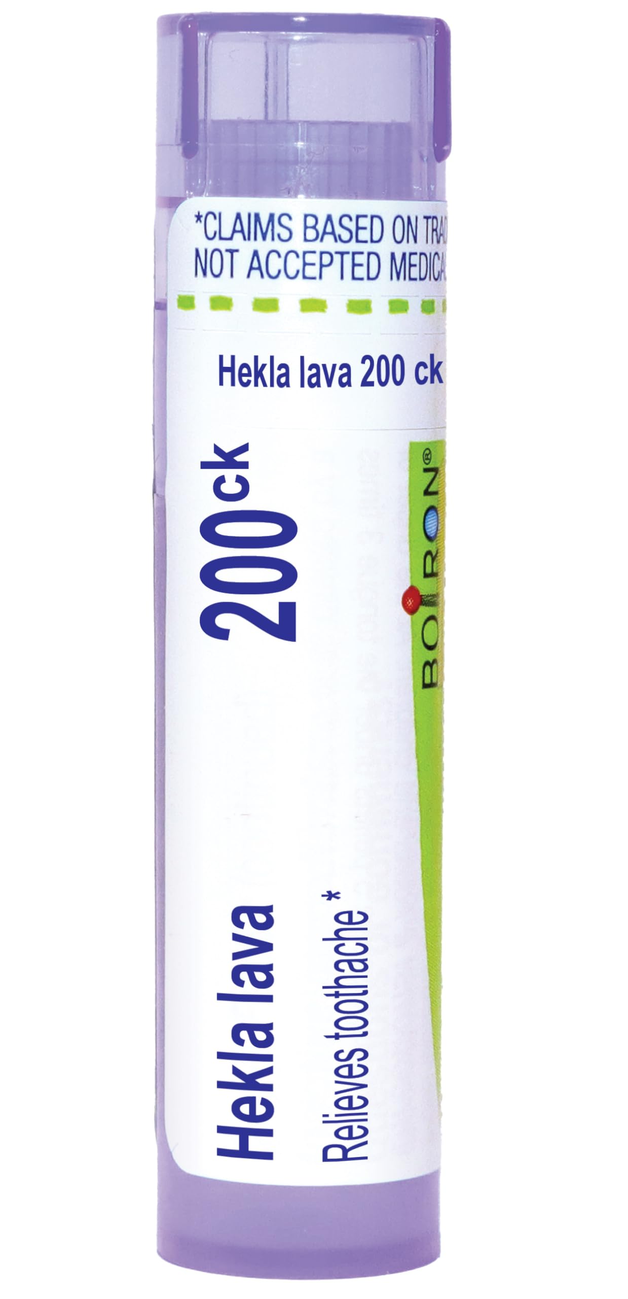 Boiron Hekla Lava 200Ck Homeopathic Medicine for Toothache - 80 Pellets