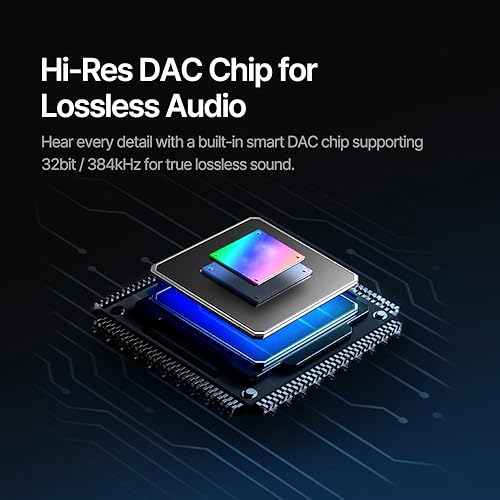 Miniatura 2 de AZLA A100 Smart DAC  Adaptador de audio USB C a 0.138 in, adaptador auxiliar a USB C para iPhone 16, Samsung Galaxy S23, Pixel, iPad Pro  Adaptador