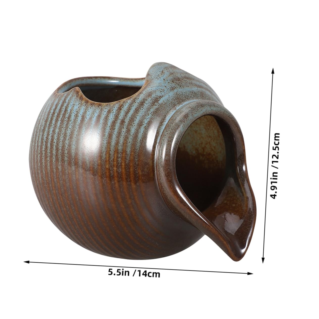 PRETYZOOM Distributeur d'eau pour Aquarium en Céramique Écoulement d'eau Fluide et Design Adapté aux Plantes, pour Décoration de Cracheur D'étang et Aménagement Paysager