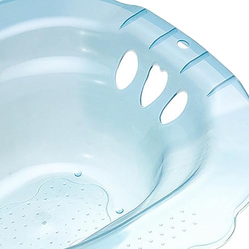 Miniatura 7 de MERIGLARE Bañera de asiento para asiento de inodoro, asiento de vapor, asiento ancho, antidesbordamiento, fácil de almacenar, reutilizable, cuenco