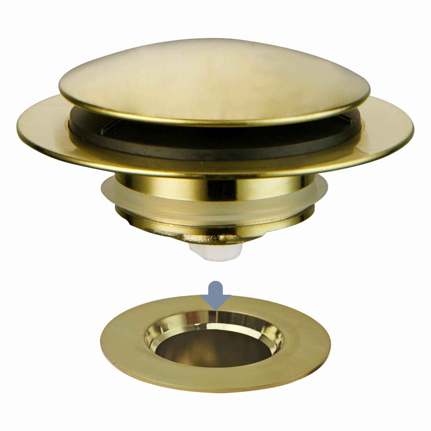 Snapklik.com : Gold Brushed Tub Drain Stopper,Universal Pop Up Bath ...